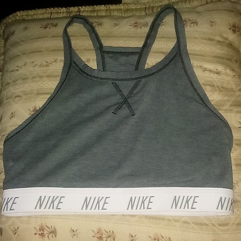 Nike small gray sports bra